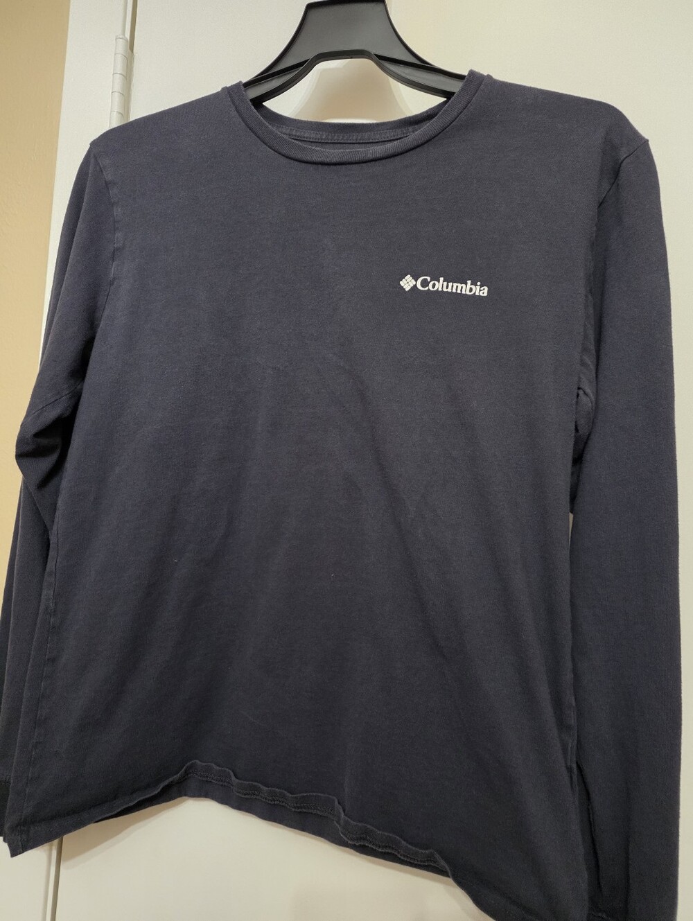 Columbia Navy Long Sleeve Logo Shirt